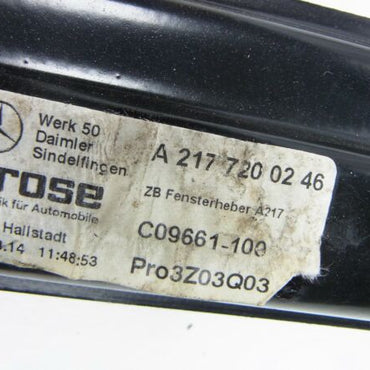Fensterheber Vorne Rechts A2177200246 Mercedes S-Klasse Coupe W217 C217 MB 2014--Image1