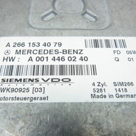 Steuergerät Motor ECU Mercedes Benz A-Klasse W169 B-Klasse W245 A2661534079-Image2