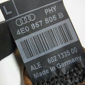 Gurt Hinten Links Braun Cappuccino Audi A8 S8 D3 4E 5,2i V10 05- 4E0857805B-Image2