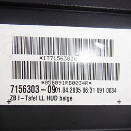 Armaturenbrett Für HUD BMW 5er E60 E61 2003- Beige Headup Display 7156303-09-Image2