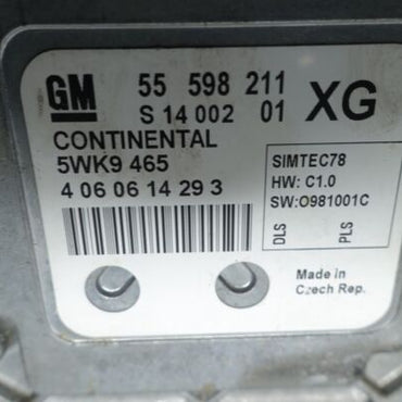 Steuergerät Motor ECU Opel Astra Zafira 1.6 85kW 55559394 55567114 55598211-Image1