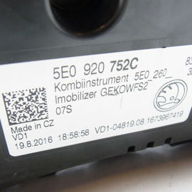 Kombiinstrument Tacho 5E0920752C Skoda Octavia III 5E 1,4TSI DSG Automatik 12--Image2