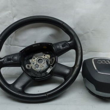 Lenkrad Lederlenkrad Airbag MFL schwarz Audi Q7 4L 4F0419091AH W88-Image1