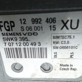 Steuergerät ECU Z18XER Opel Astra H Vectra C Zafira B 1,8 16V 103KW 12992406-Image1