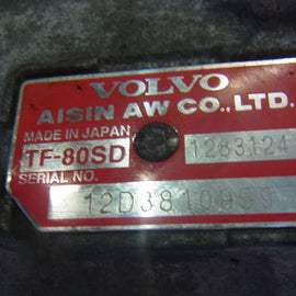 Getriebe Automatik 1283124 D5204T6 Volvo 26TKM Volvo V40 D3 2012- 110kW TF-80SD-Image2