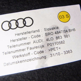 Türverkleidung Hinten Links Audi Q7 Facelift 10- Schwarz-Beige Leder 4L1867305B-Image2